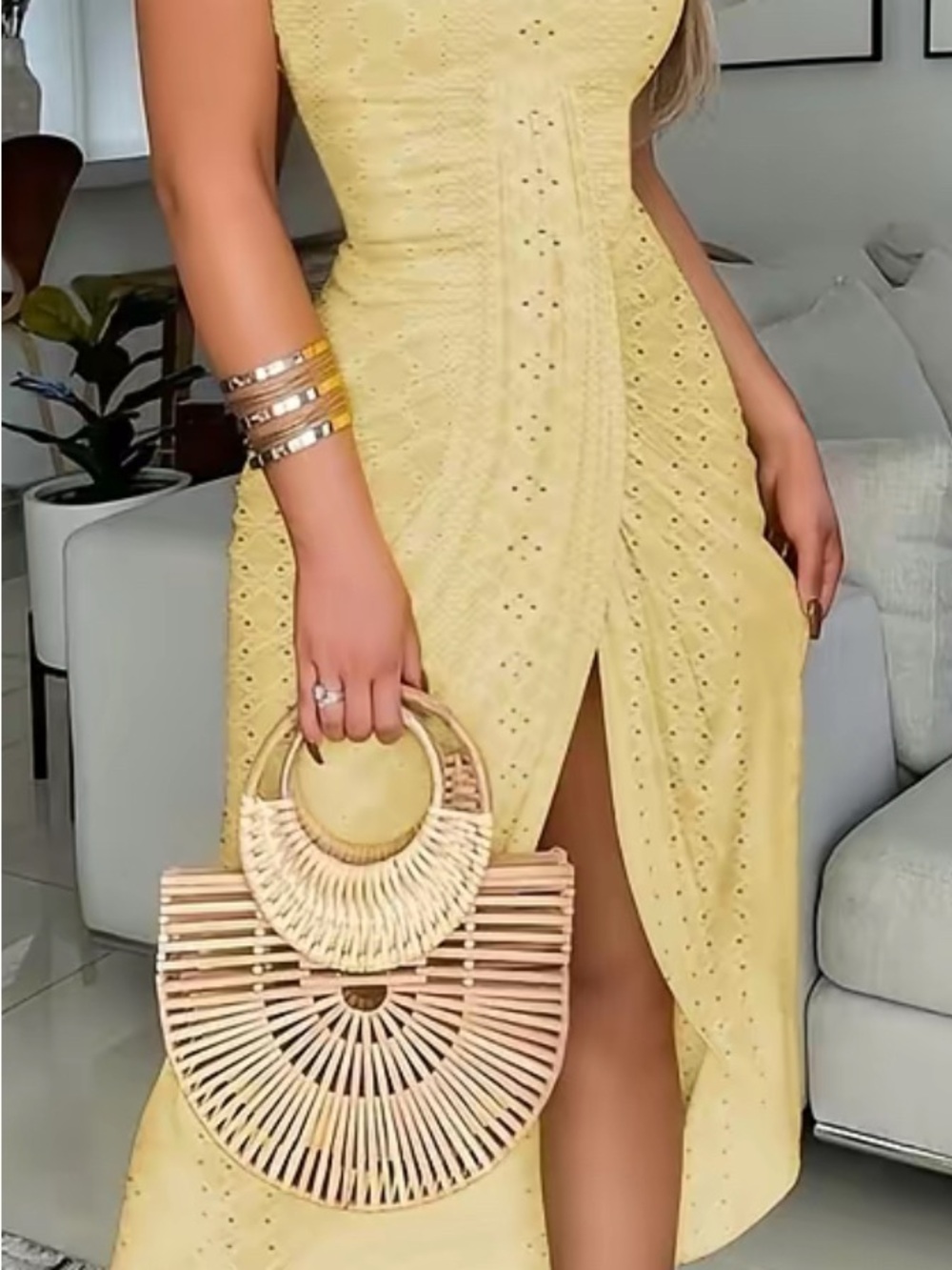 Woman’s Strapless Beach Dress